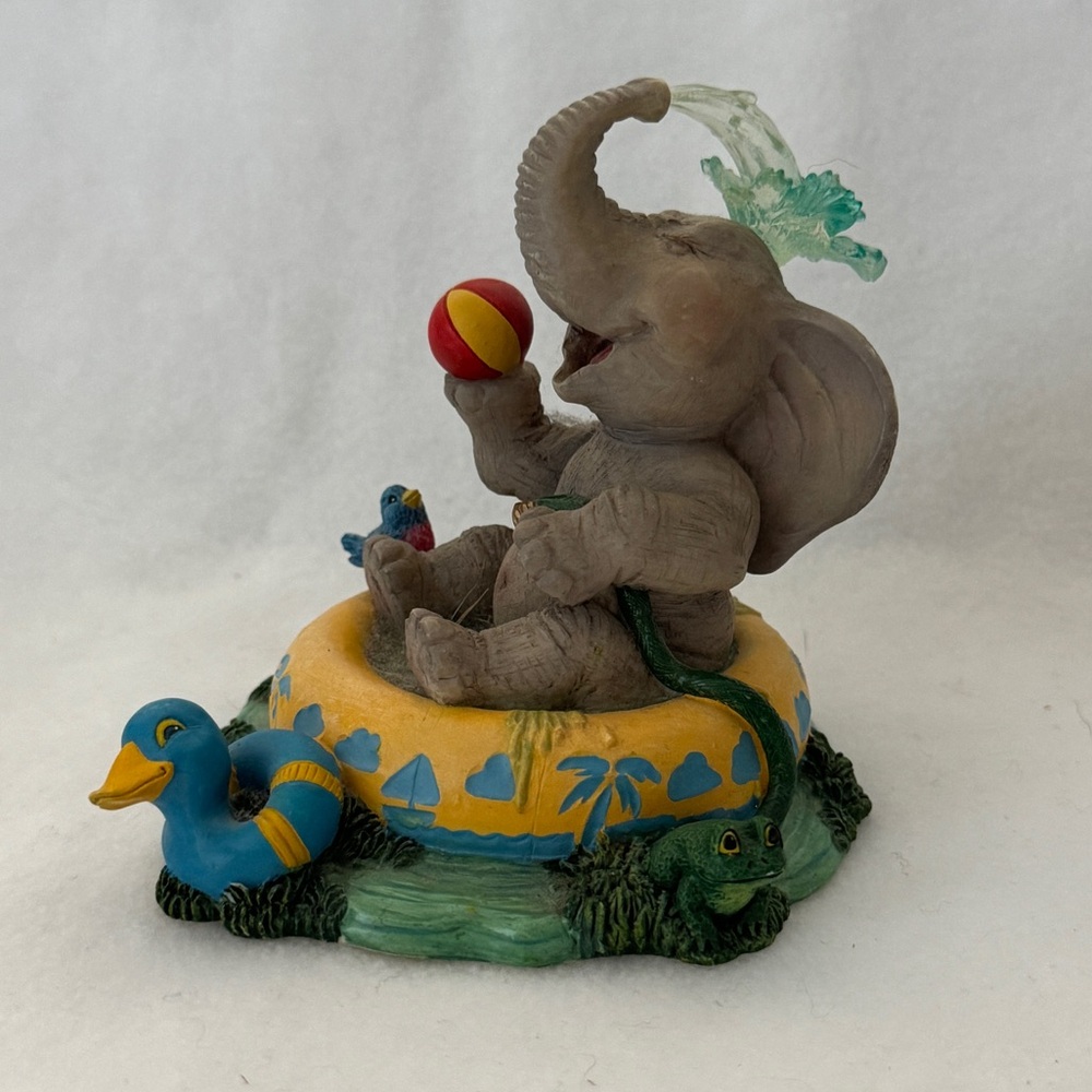 Peanut Pals by‎ Tom Newsom Elephant Sculpture Having a Ball 1996 - Picture 2 of 7